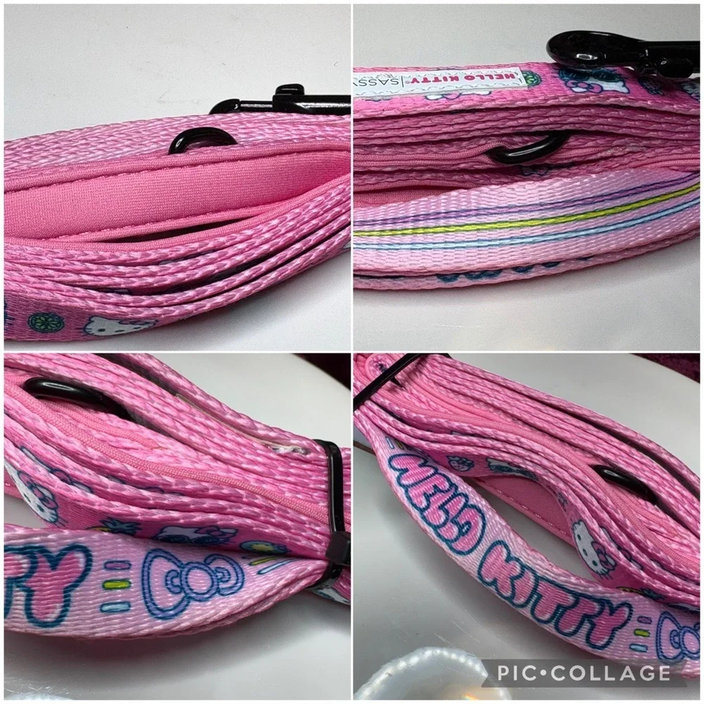 Sassy Meow Sanrio Hello Kitty SMALL Cat Dog Pink Collar Leash & Harness